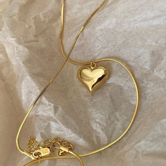 Gold-Plated Anti Tarnish Heart Themed Pendant