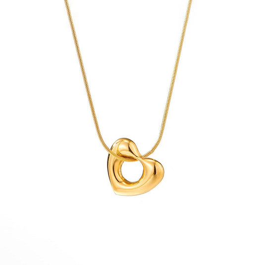 Gold Plated Anti Tarnish Stainless Steel Heart Themed Pendant