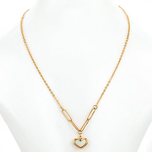 Gold-Plated Anti Tarnish Heart Themed Pendant