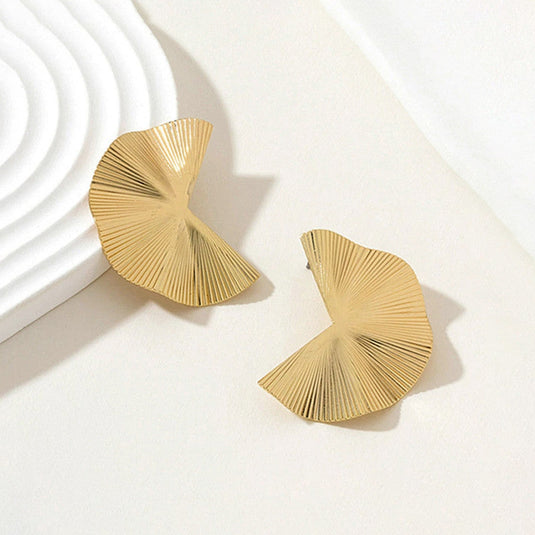 Gold-Plated Anti Tarnish Stainless Steel Contemporary Earrings