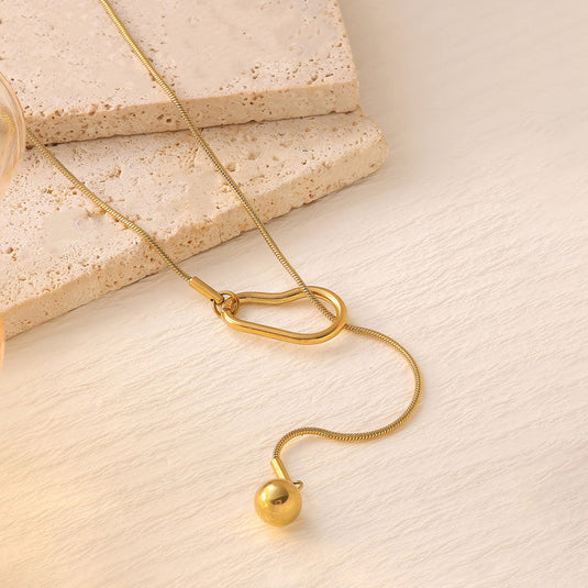 Gold Plated Anti Tarnish Stainless Steel Contemporary Pendant